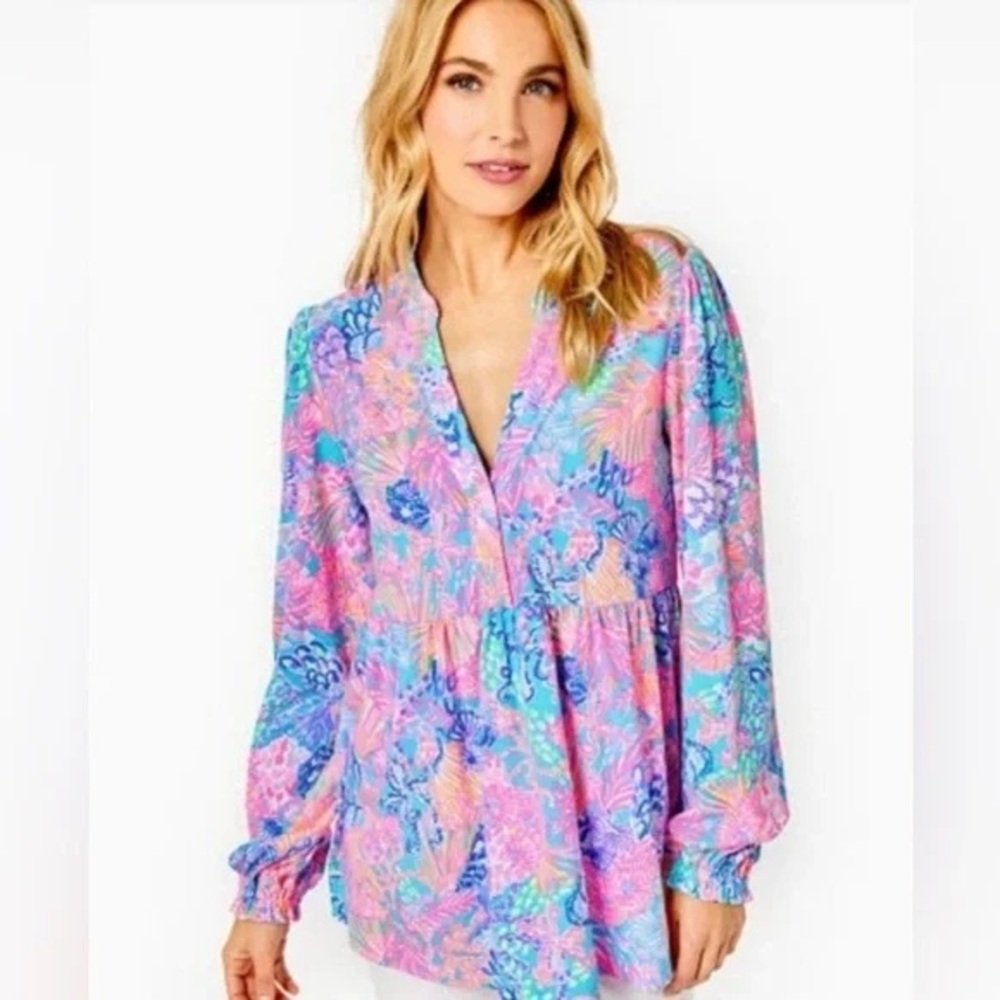 Lilly Pulitzer Winona Knit Top - Multi Splendor in the Sands